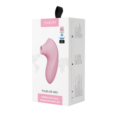 Svakom - Pulse Lite App-Controlled Neo Clitoral Stimulator Pale Rosette