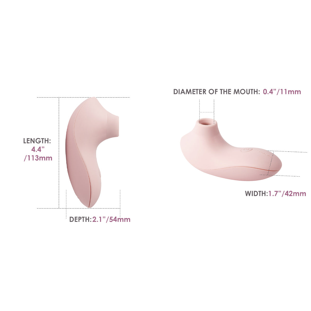 Svakom - Pulse Lite App-Controlled Neo Clitoral Stimulator Pale Rosette