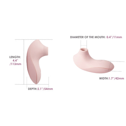 Svakom - Pulse Lite App-Controlled Neo Clitoral Stimulator Pale Rosette