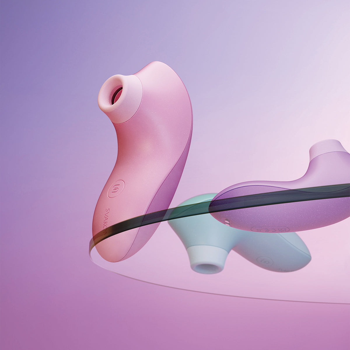 Svakom - Pulse Lite App-Controlled Neo Clitoral Stimulator Pale Rosette