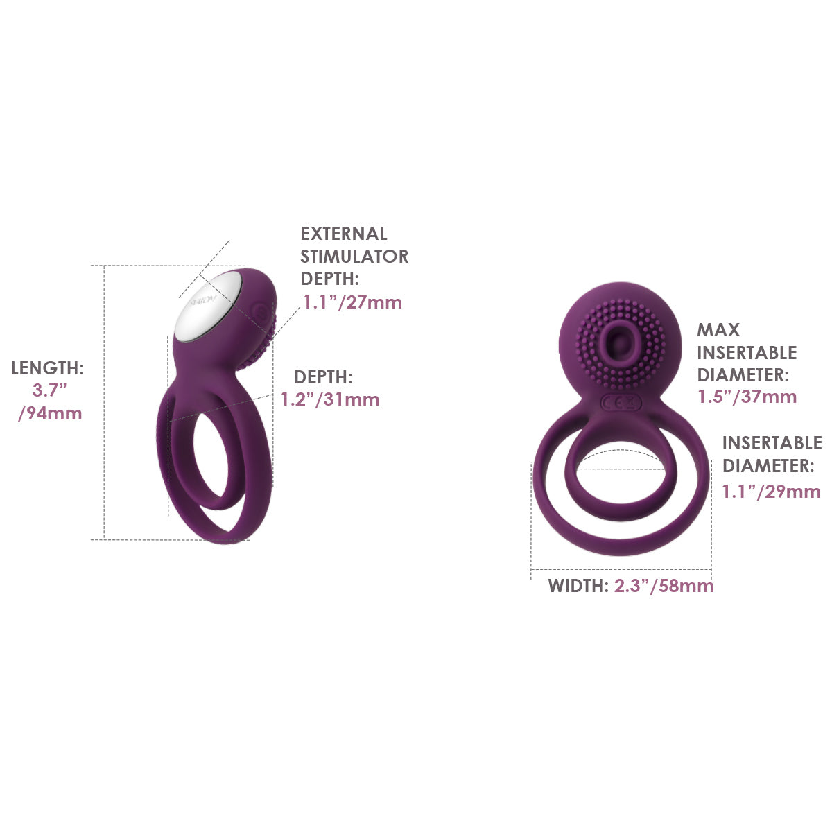 Svakom - Tammy Vibrating Double Cock Ring