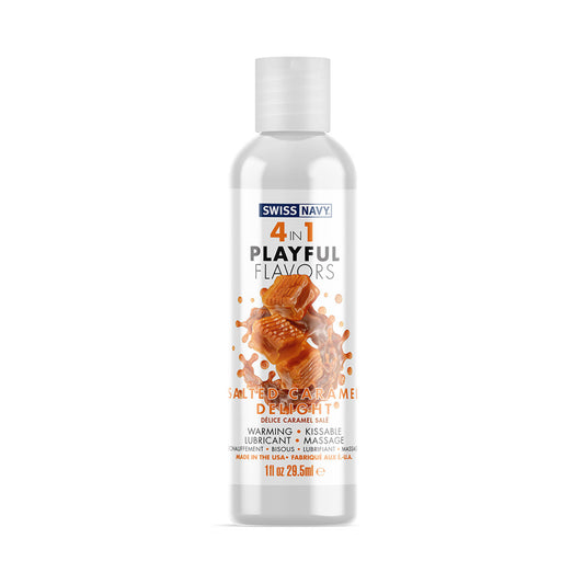 Swiss Navy - 4 in 1 Playful Flavors Salted Caramel Delight Warming Lubricant 30ml