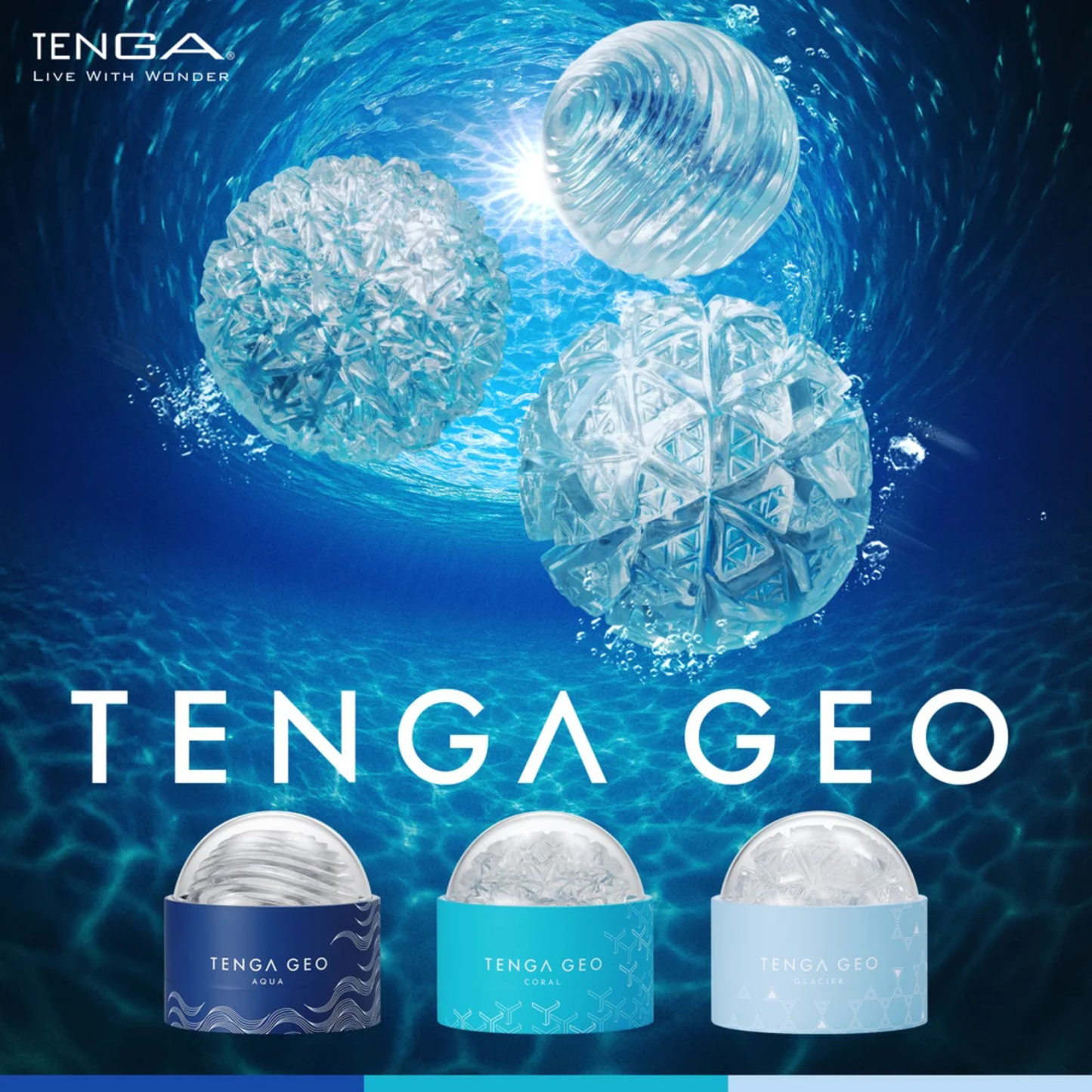 Tenga - Geo Aqua Reusable Male Masturbator
