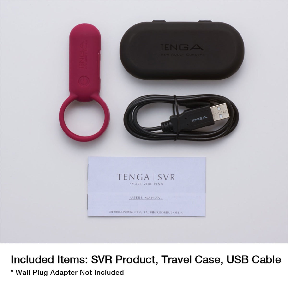 Tenga - SVR Smart Vibe Ring Couple Vibrator Carmine