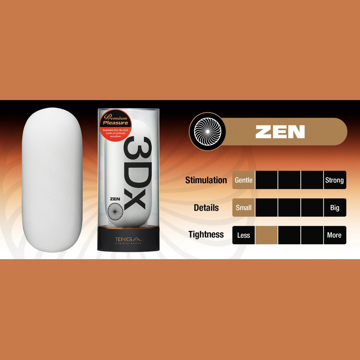 Tenga - 3Dx Zen Reusable Male Masturbator