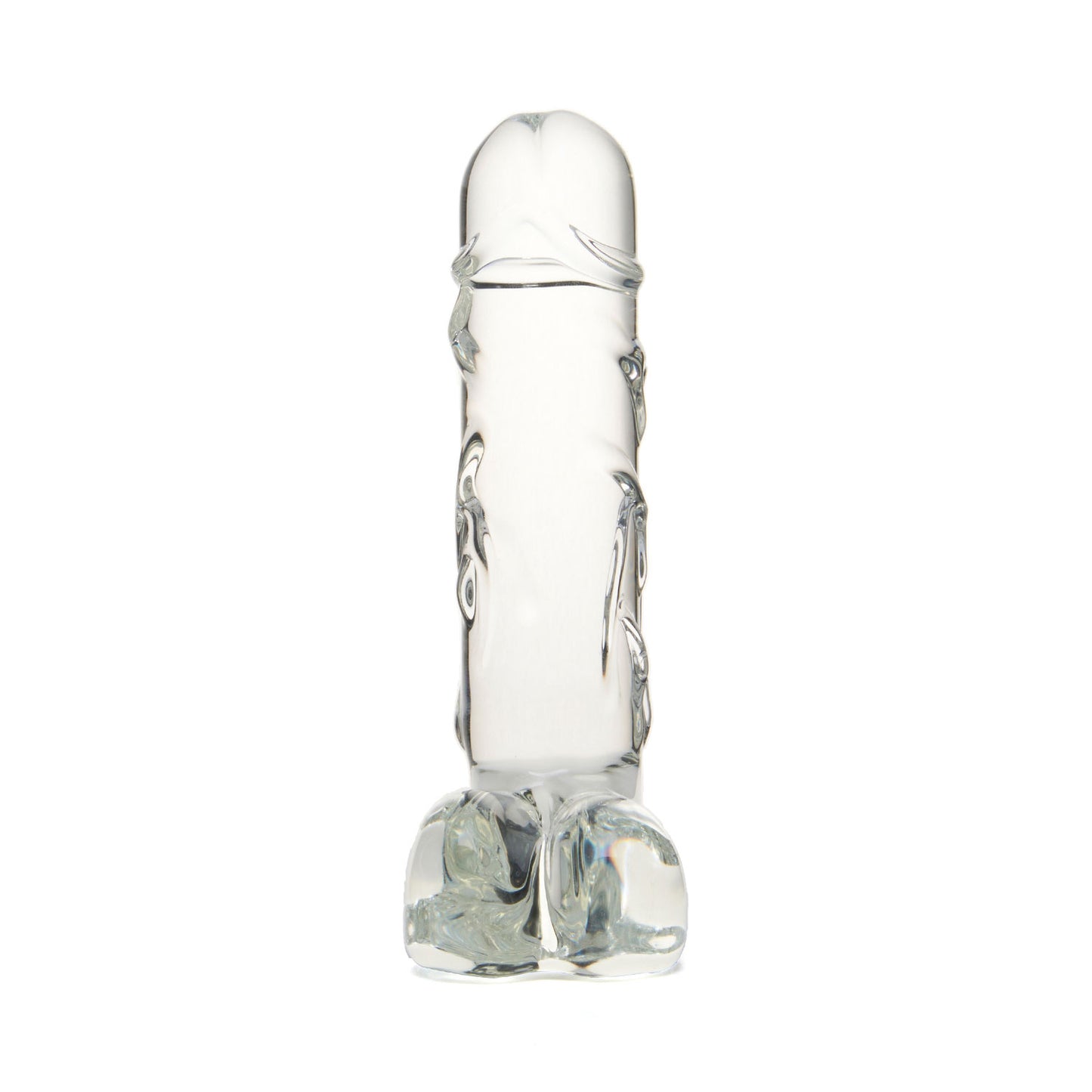 Geisha's Gems - 5.9-inch G-spot Glass Dildo with Balls