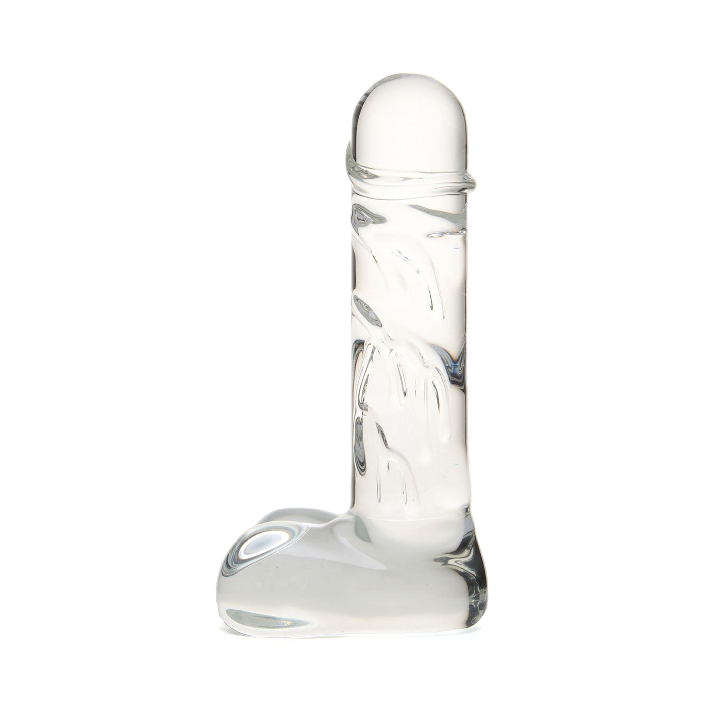 Geisha's Gems - 5.9-inch G-spot Glass Dildo with Balls