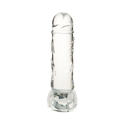 Geisha's Gems - 5.9-inch G-spot Glass Dildo with Balls