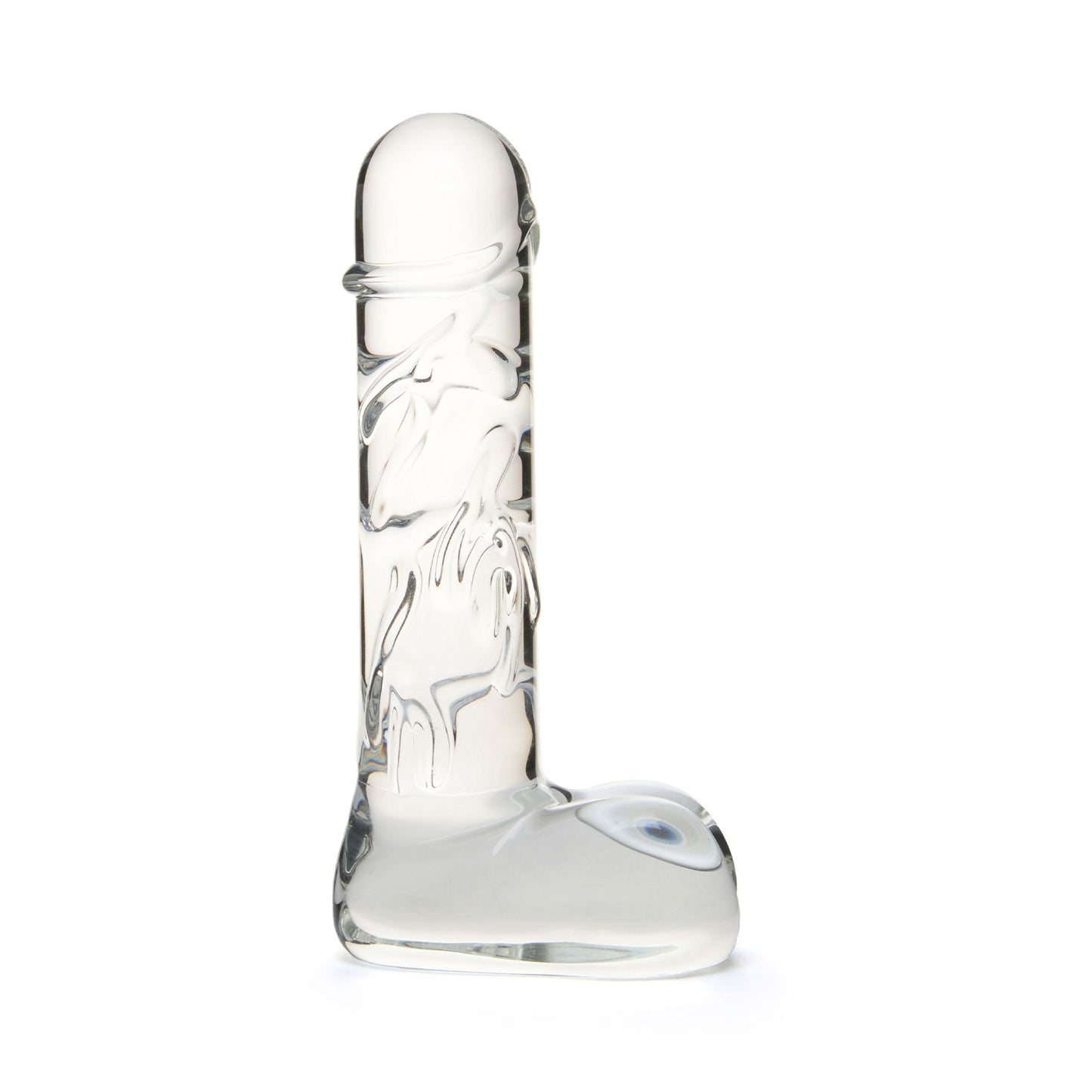 Geisha's Gems - 5.9-inch G-spot Glass Dildo with Balls