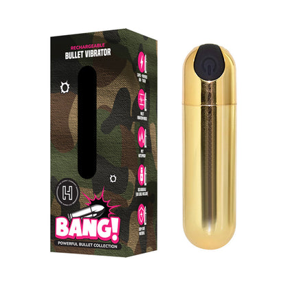 The Horny Company - Bang! Rechargeable Bullet Vibrator Gold/Black