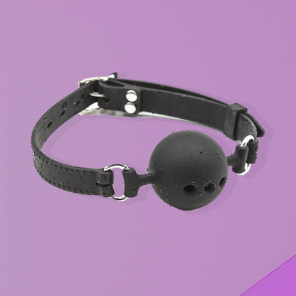 The Horny Company - Black Dragon Bondage Ball Gag Silicone Medium