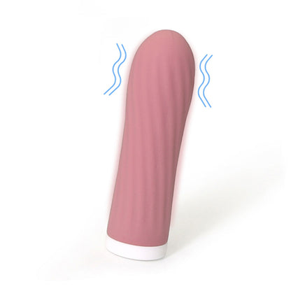 The Horny Company - Blush Blossom Collection Rechargeable Hush Vibrating Bullet with Twisty Texture