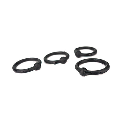 The Horny Company - 4 Piece Single Bead Silicone Cock Ring Set