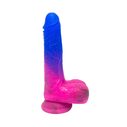 The Horny Company - Damn Realistic Cock 5" Remote-Controlled Rotating and Vibrating Dual Density Silicone Dildo Cosmic Serenade