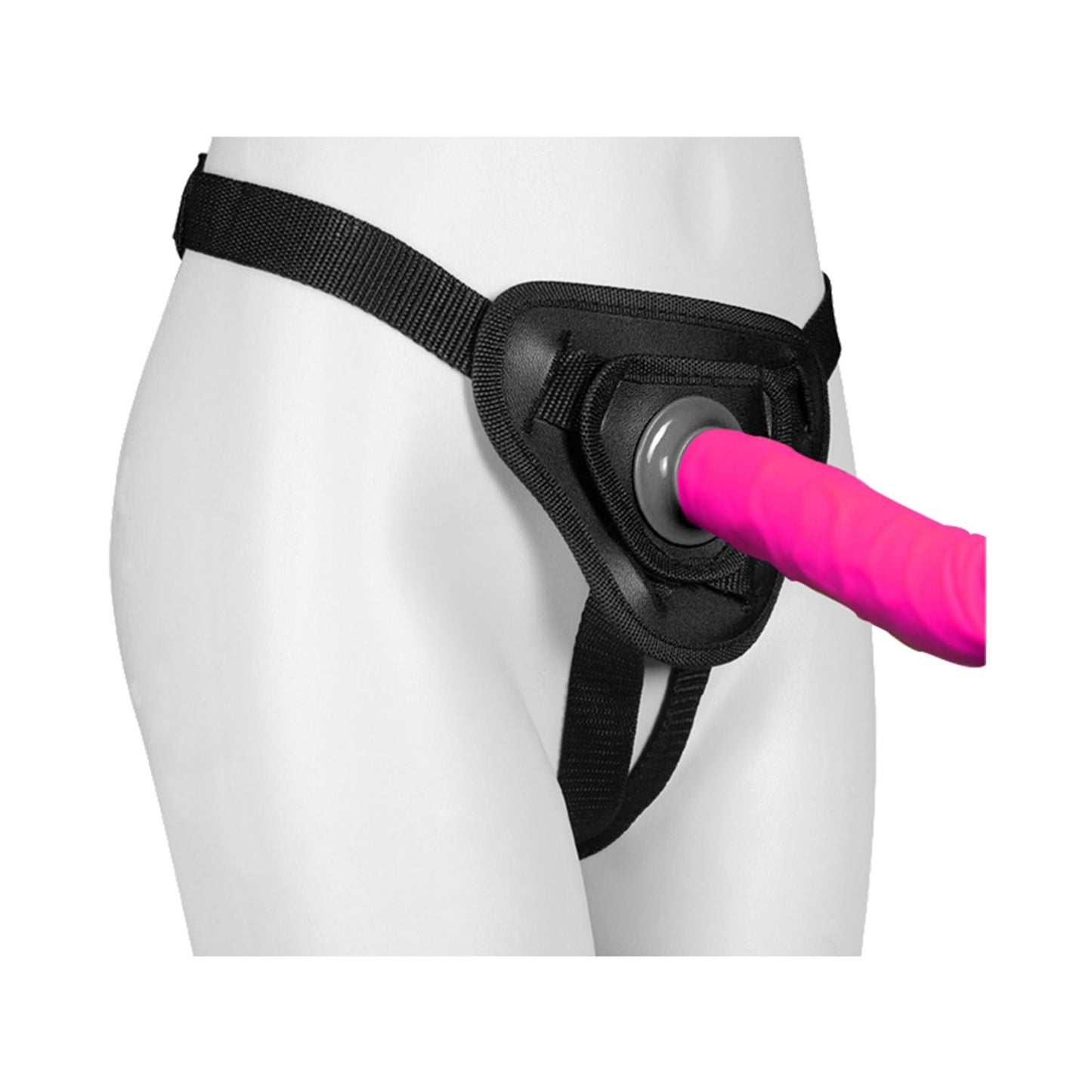 The Horny Company - Funky Fantasy 6.5" Strap-On Rechargeable Vibrator