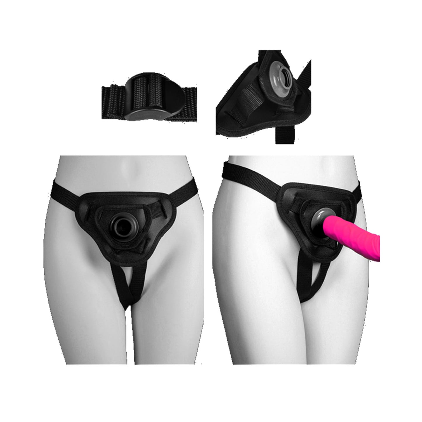 The Horny Company - Funky Fantasy 6.5" Strap-On Rechargeable Vibrator