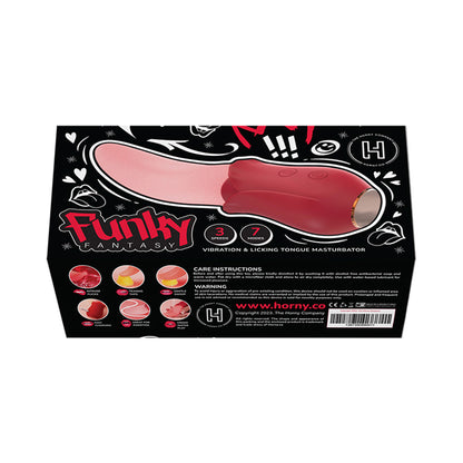 The Horny Company - Funky Fantasy Series Rechargeable Vibrating and Licking Tongue Clitoral & G-spot Vibrator