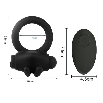 The Horny Company - John O BOOST Rechargeable Rabbit Vibrating Single Cock Ring