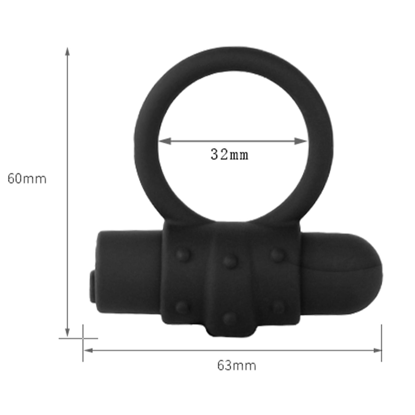 The Horny Company - John O BOOST Rechargeable Vibrating Single Cock Ring