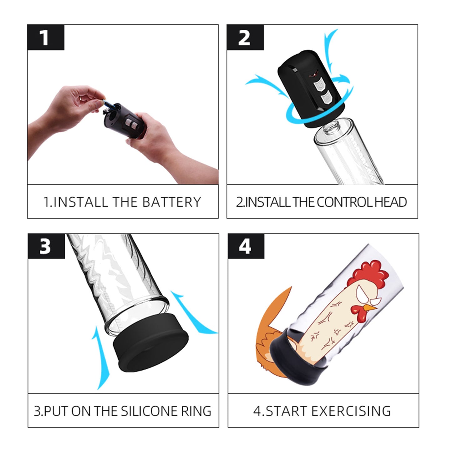 The Pump Specialist - Erectizone Automated Penis Pump Batteries Operated