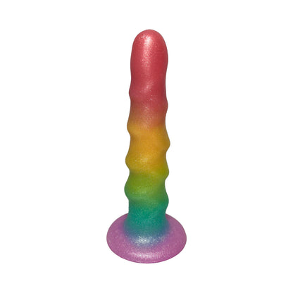 Unicorn Collections - Rainbow Paradise Gradient 6.6-inches Silicone Dildo