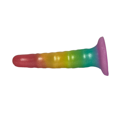 Unicorn Collections - Rainbow Paradise Gradient 6.6-inches Silicone Dildo