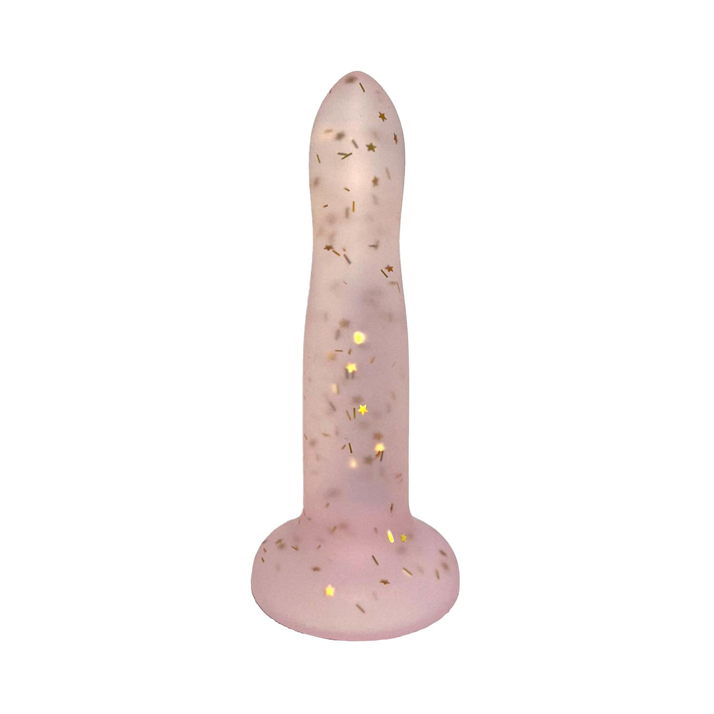 The Horny Company - Unicorn Collections Sparkling Star Glitter 4.5" Silicone Suction Cup Dildo