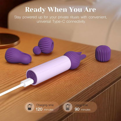 Tracy's Dog Nibble - Bullet Vibrator with Silicone Attachment Set