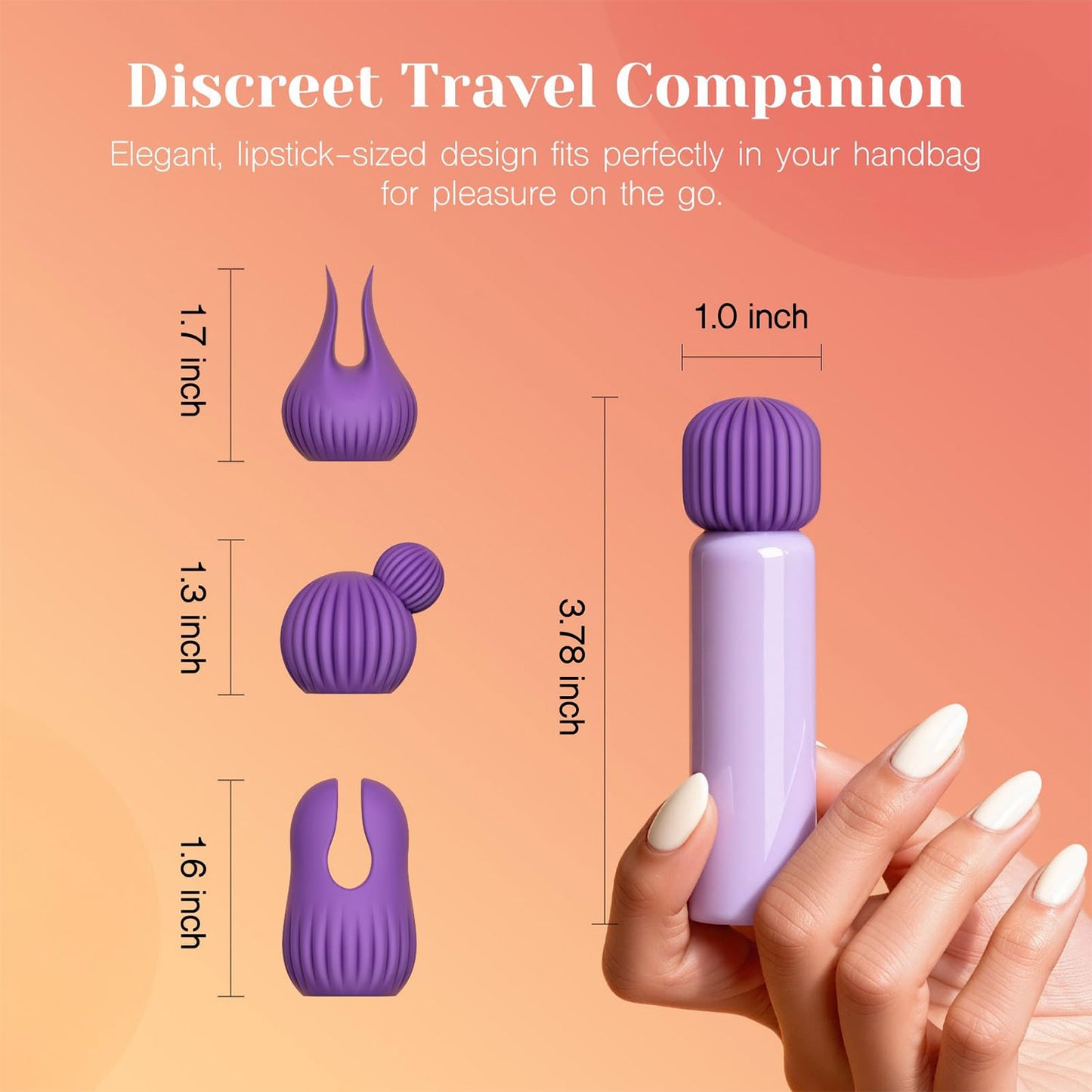Tracy's Dog Nibble - Bullet Vibrator with Silicone Attachment Set