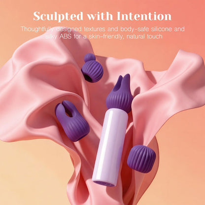 Tracy's Dog Nibble - Bullet Vibrator with Silicone Attachment Set