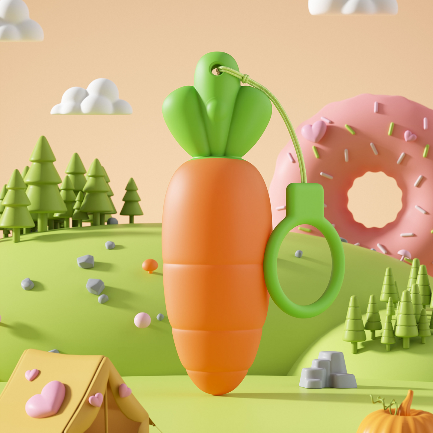 TryFun - Playful Carrot Vibrating Egg Massager