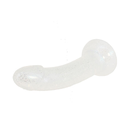 Unicorn Collections- 5.8-inch Silicone Suction Cup Dildo Glittery Silver