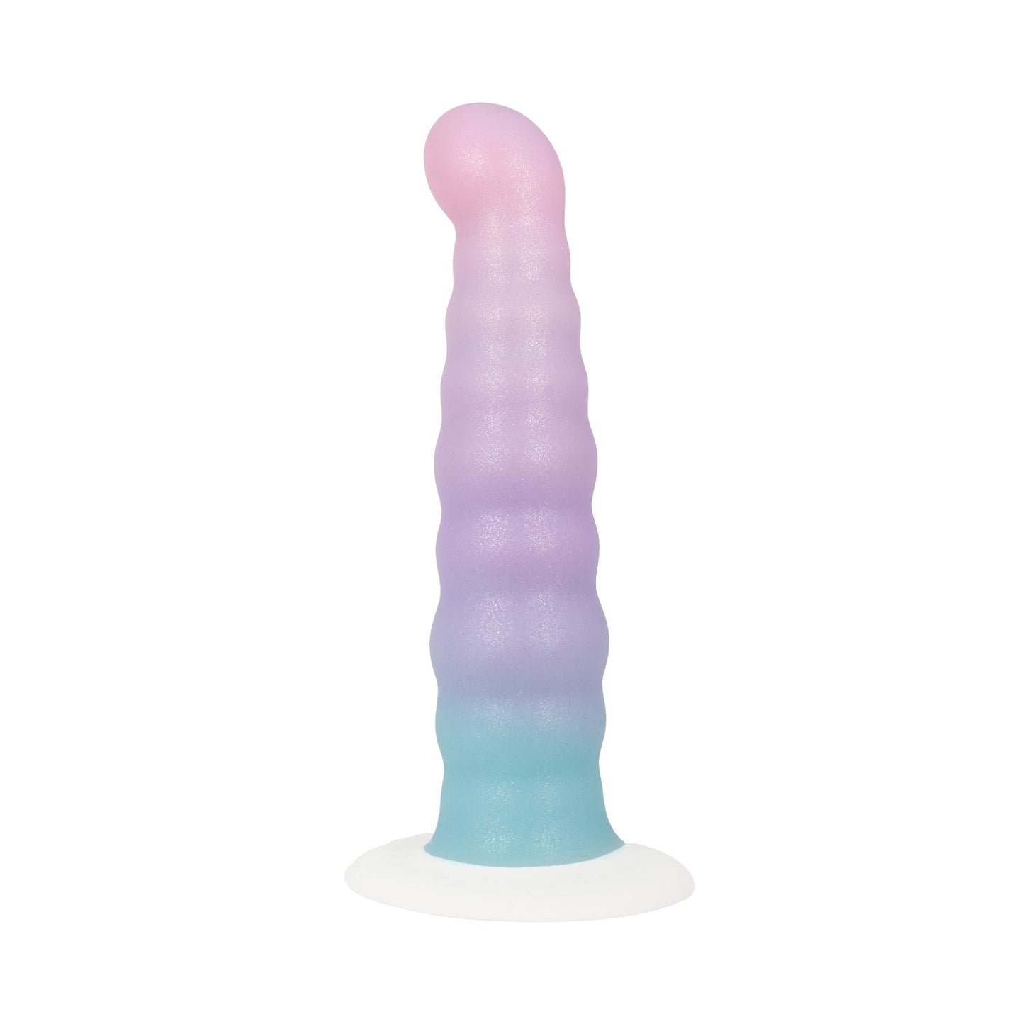 Unicorn Series - Dildo Silikon Cup Suction Fantasi Gradient 6.5 inci
