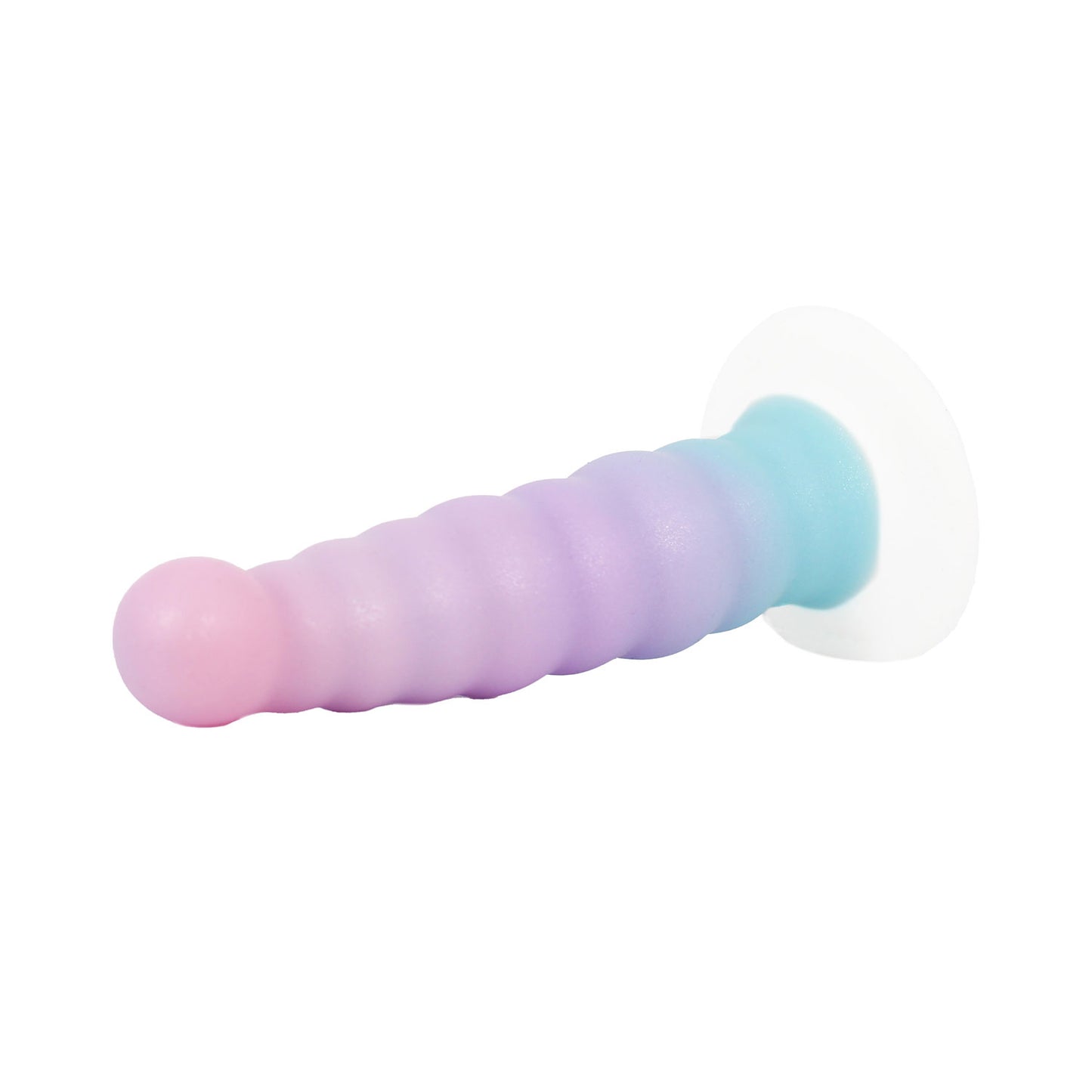 Unicorn Series - Dildo Silikon Cup Suction Fantasi Gradient 6.5 inci
