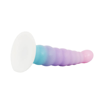 Unicorn Series - Dildo Silikon Cup Suction Fantasi Gradient 6.5 inci