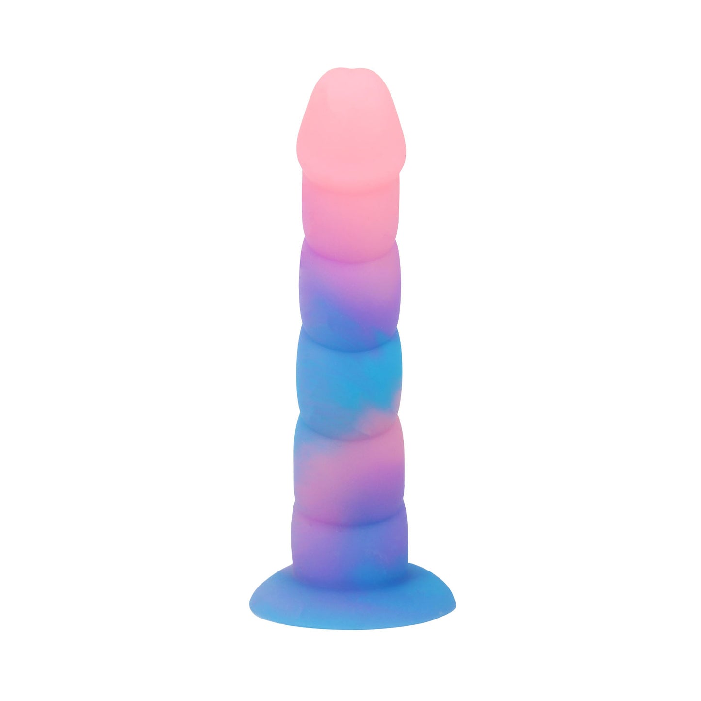 Unicorn Series - Pink Pleasure Glow in the Dark 6.7-inch Silicone Dildo