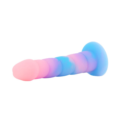 Unicorn Series - Pink Pleasure Glow in the Dark 6.7-inch Silicone Dildo