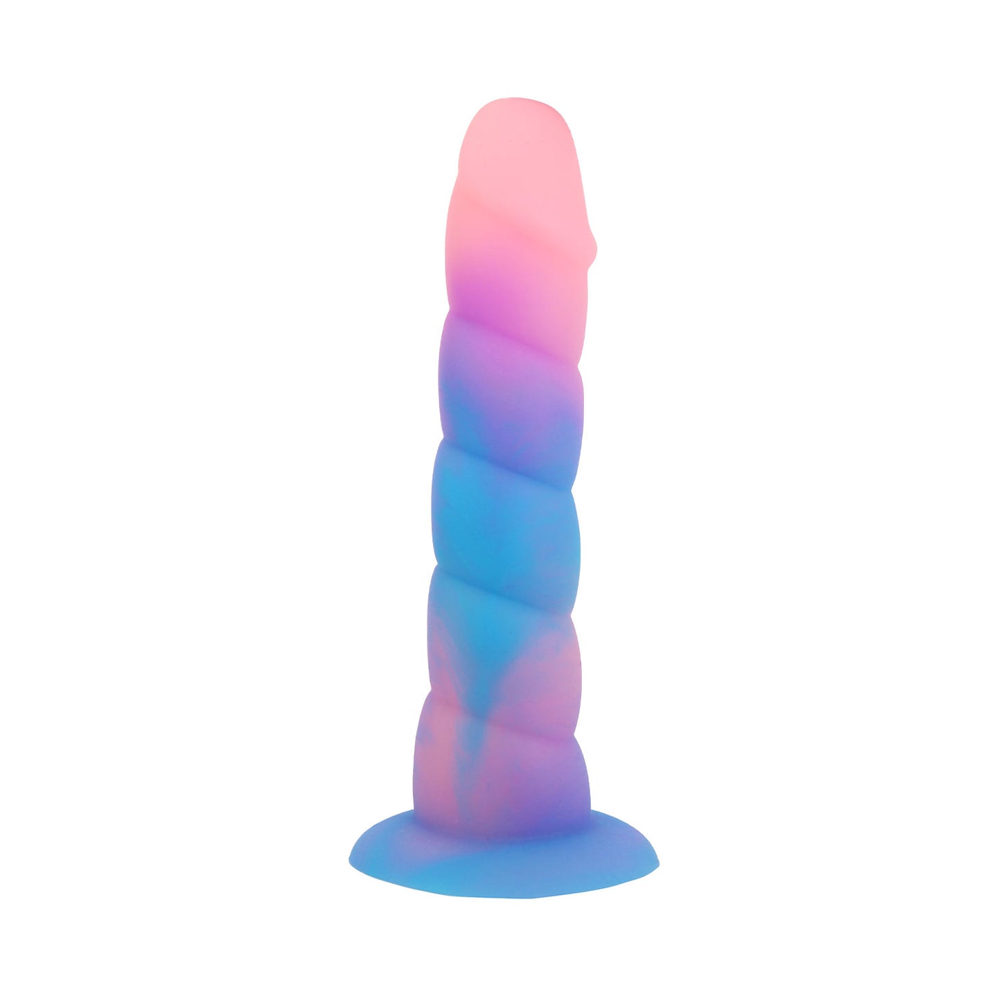 Unicorn Series - Pink Pleasure Glow in the Dark 6.7-inch Silicone Dildo