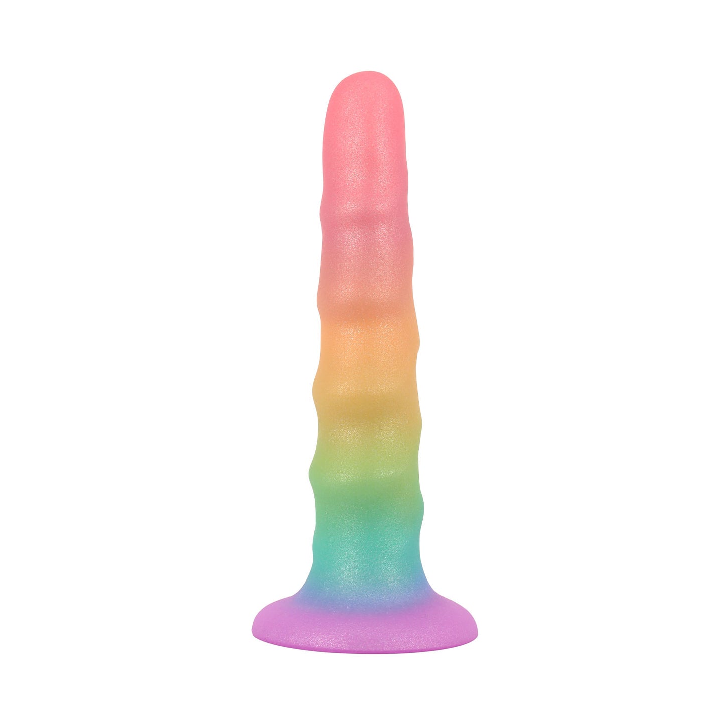 Unicorn Series - Rainbow Paradise Gradient 6.6-inch Silicone Dildo