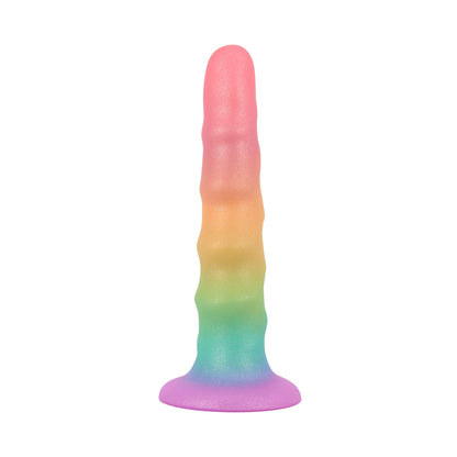 Unicorn Series - Rainbow Paradise Gradient 6.6-inch Silicone Dildo