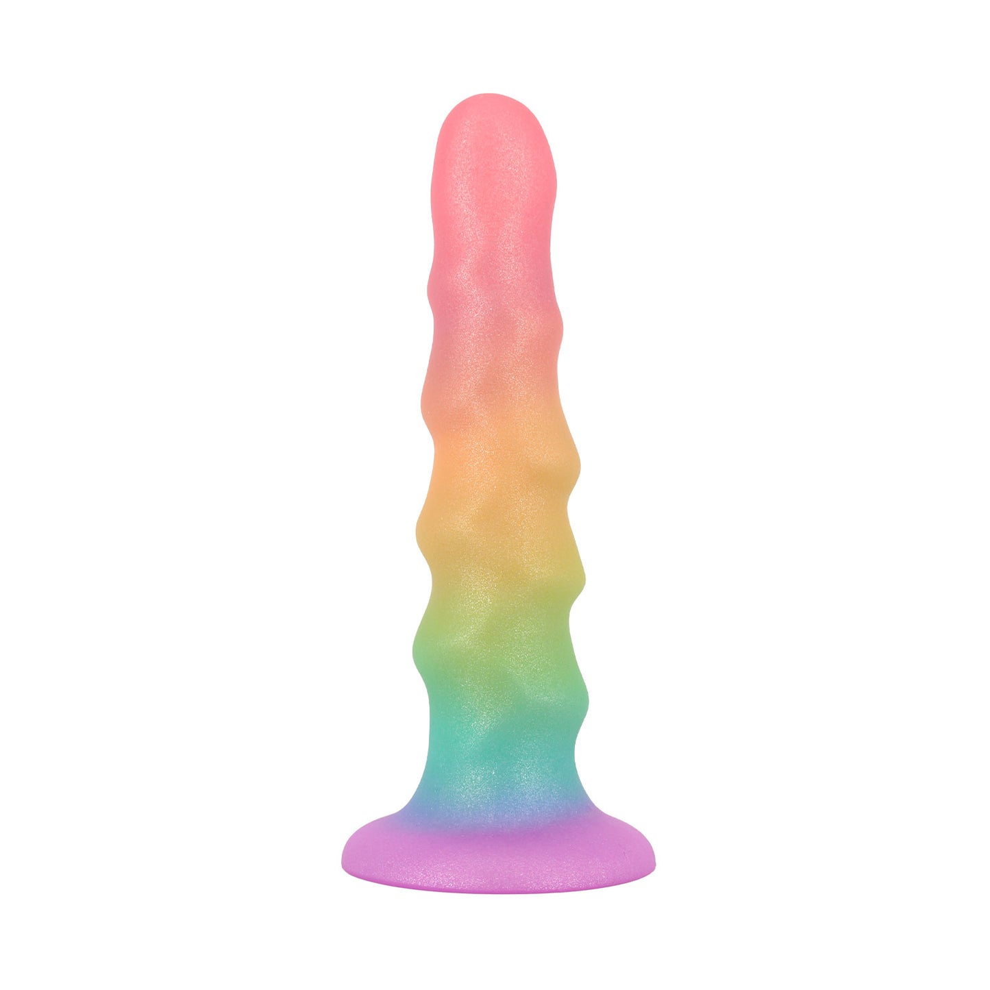 Unicorn Series - Rainbow Paradise Gradient 6.6-inch Silicone Dildo