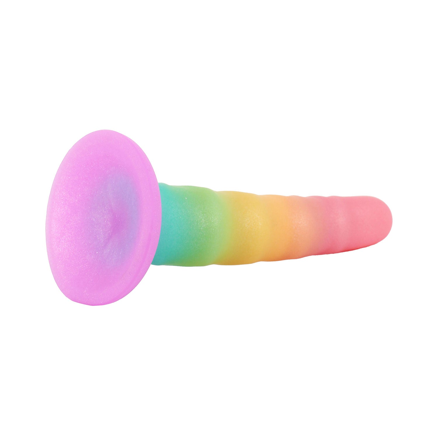 Unicorn Series - Rainbow Paradise Gradient 6.6-inch Silicone Dildo