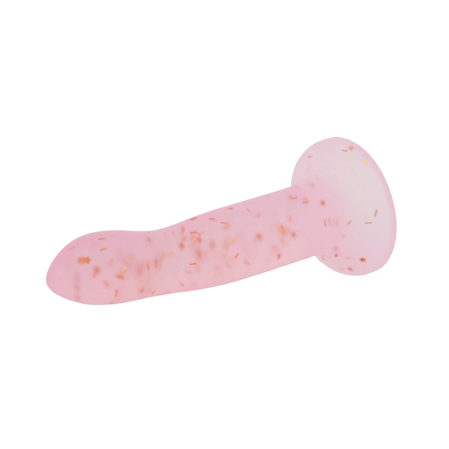 Unicorn Series - Sparkling Star Glitter 4.5" Silicone Suction Cup Dildo