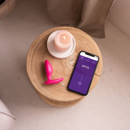 We-Vibe Ditto + App and Remote Controlled Anal Vibrator Cosmic Pink