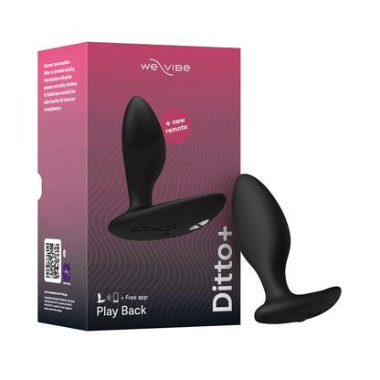 We-Vibe Ditto + App and Remote Controlled Anal Vibrator Satin Black