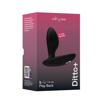 We-Vibe Ditto + App and Remote Controlled Anal Vibrator Satin Black