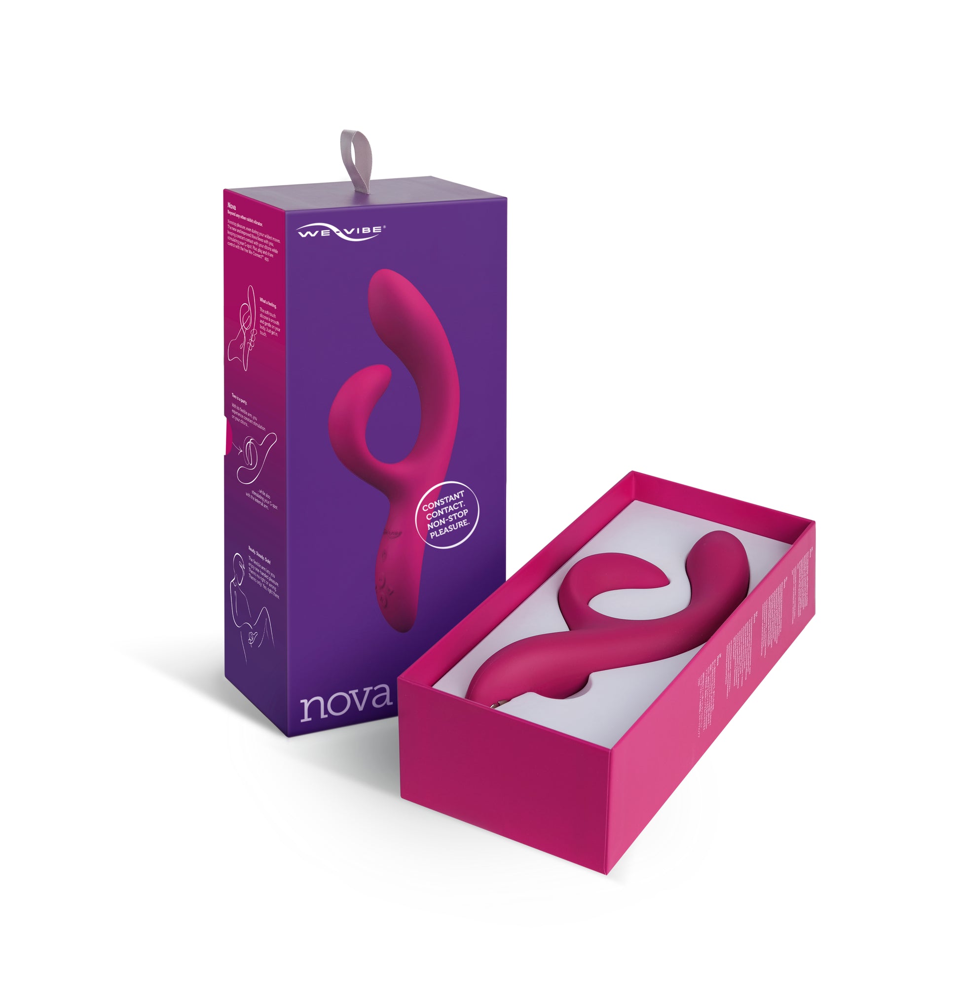 We Vibe - Nova Gen 2 App Controlled Rechargeable Rabbit Vibrator Red