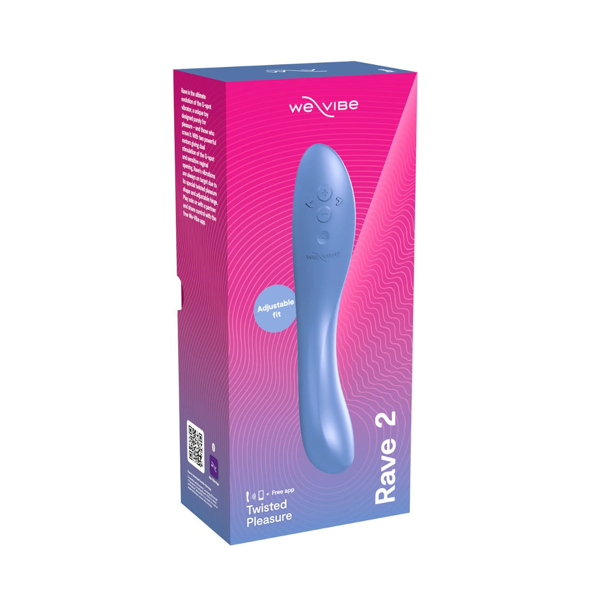 We-Vibe - Rave 2 App-Controlled Silicone G-Spot Vibrator Muted Blue