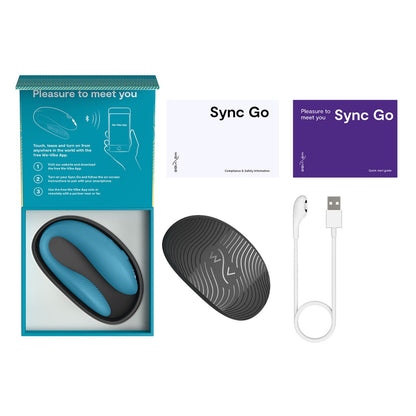 We-Vibe - Sync Go App and Remote-Controlled Couple Vibrator Turquoise