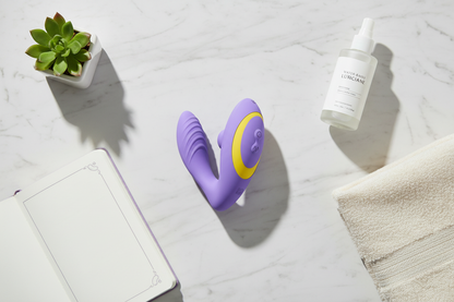 Wellness flat lay with Reverb